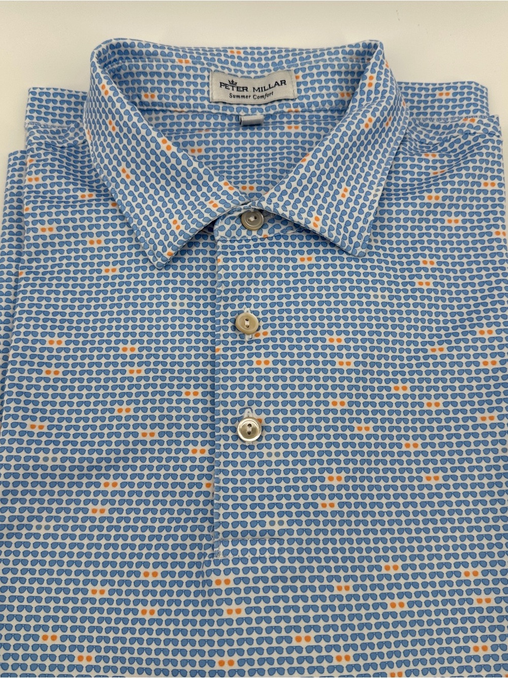 Peter Millar Summer Comfort Sunglasses Print Golf Polo Men’s M